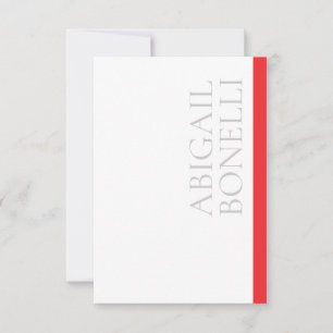 Professioneller minimalistischer moderner grauer r RSVP karte