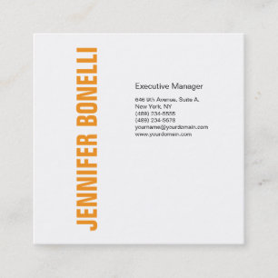 Professioneller minimalistischer moderner, kräftig quadratische visitenkarte