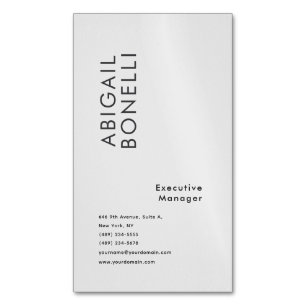 Professioneller minimalistischer moderner kreative magnetische visitenkarte