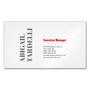 Professioneller minimalistischer, moderner, maßges magnetische visitenkarte