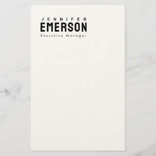 Professioneller minimalistischer moderner Plain  Briefpapier