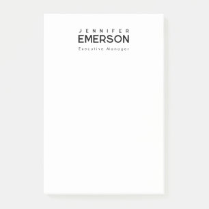 Professioneller minimalistischer moderner schlicht post-it klebezettel