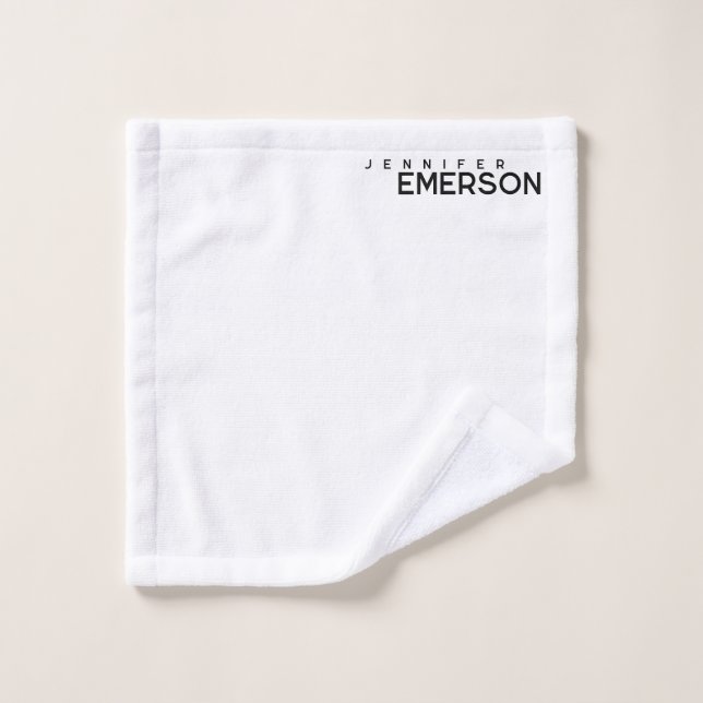 Professioneller minimalistischer moderner schlicht waschlappen (Waschlappen)