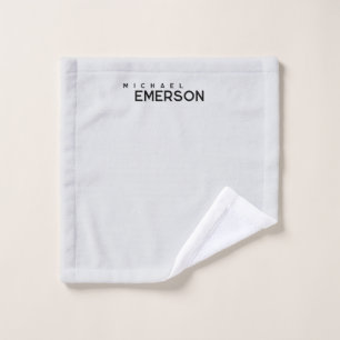 Professioneller minimalistischer moderner schlicht waschlappen