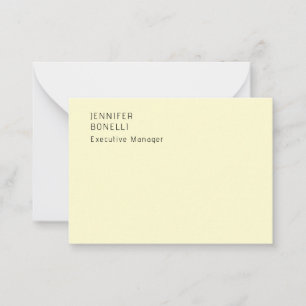Professioneller minimalistischer moderner trendige mitteilungskarte