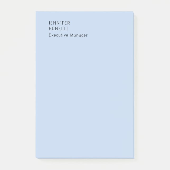 Professioneller minimalistischer moderner trendige post-it klebezettel (Vorderseite)