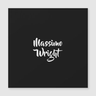 Professioneller minimalistischer Name mit persönli Magnetkarte
