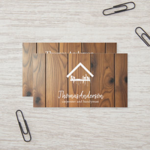 Professioneller moderner Handwerker für Hausrepara Visitenkarte