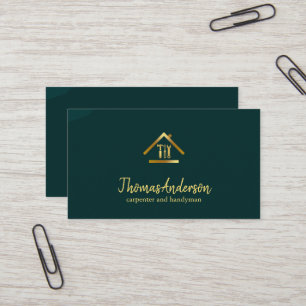 Professioneller moderner Handwerker für Hausrepara Visitenkarte