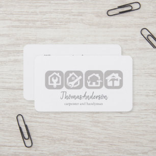 Professioneller moderner Heimwerker für Hausrepara Visitenkarte