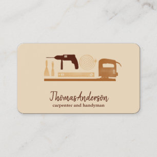 Professioneller moderner Heimwerker-Handwerker Visitenkarte