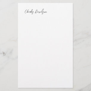 Professioneller moderner minimalistischer einfache briefpapier