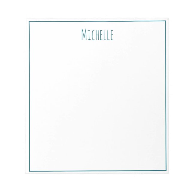 Professioneller moderner minimalistischer einfache notizblock (Vorderseite)