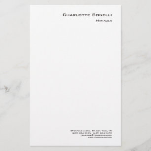 Professioneller moderner minimalistischer Plain Briefpapier