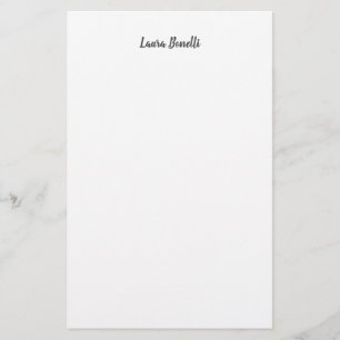 Professioneller moderner minimalistischer Plain Briefpapier