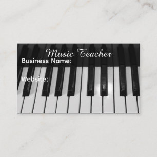 Professioneller Musiklehrer Visitenkarte