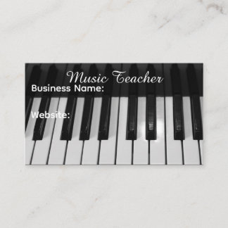 Professioneller Musiklehrer Visitenkarte
