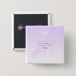 Professioneller Name & Slogan Vorlage   Helllila Button