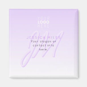 Professioneller Name & Slogan Vorlage   Helllila Magnet