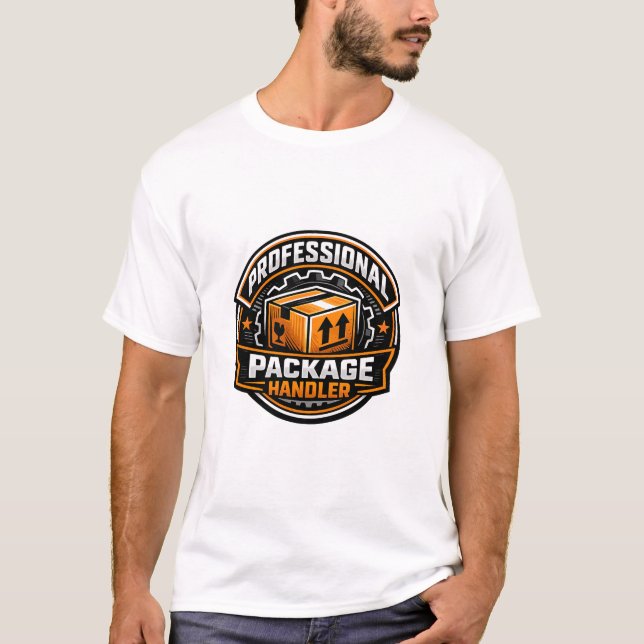 Professioneller Paketbearbeiter T-Shirt (Vorderseite)