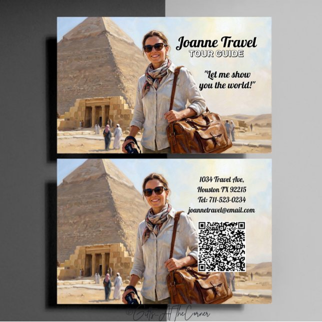 Professioneller Persönlicher Reiseführer-Pyramide Visitenkarte (Von Creator hochgeladen)