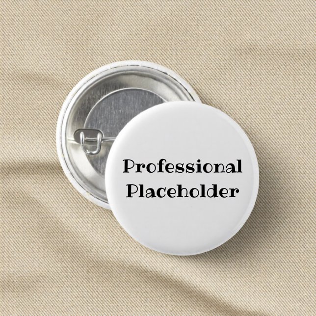 Professioneller Platzhalter Lustiger Büro-Pin-Butt Button (Von Creator hochgeladen)