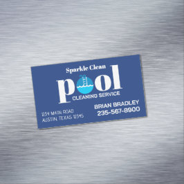 Professioneller Poolreinigungsservice Magnetische Visitenkarte