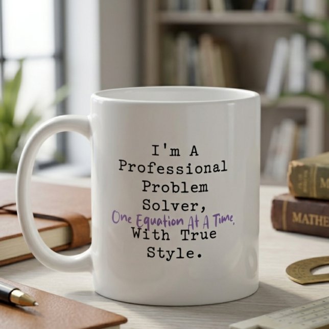 Professioneller Problemlöser im One-Equation-Style Kaffeetasse (Von Creator hochgeladen)