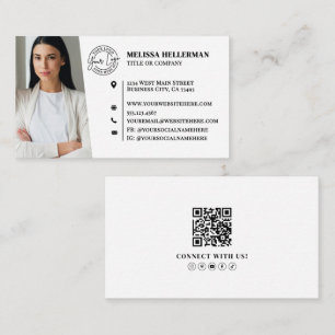 Professioneller QR-Code Foto Ihr Logo Visitenkarte