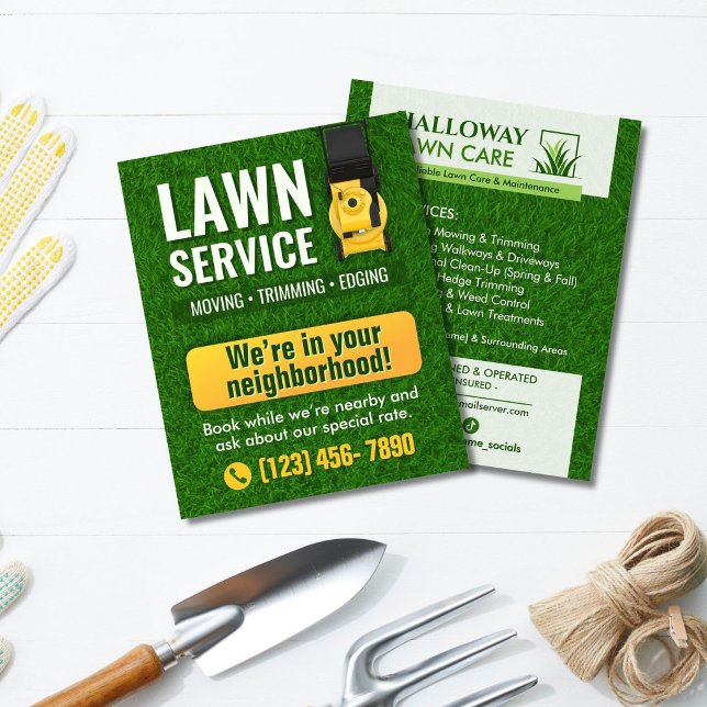 Professioneller Rasenpflege-Service-Flyer Flyer (Von Creator hochgeladen)