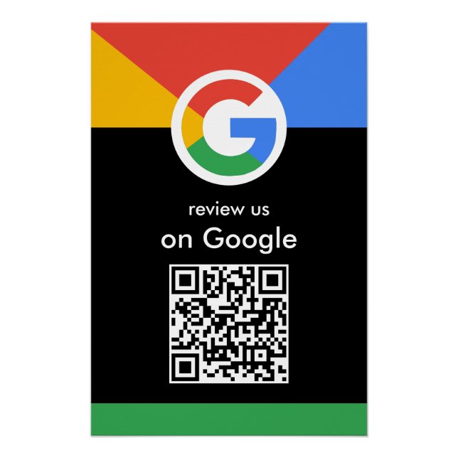 Professioneller Scan, um Google-QR-Code Geschäft z Poster (Vorderseite)