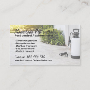 Professioneller Schädlingsbekämpfer-Service Visitenkarte