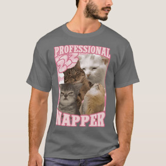 professioneller Schläfer lustige Katzen-Memes Fami T-Shirt