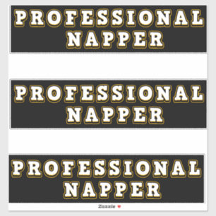 Professioneller Schläfer-Typografie Aufkleber