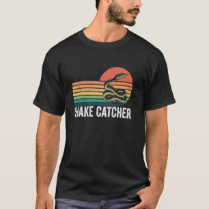 Professioneller Schlangenfänger Lustiger Retro-Gec T-Shirt