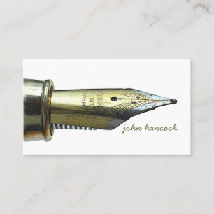 Professioneller Schriftsteller Redakteur Autor Vin Visitenkarte