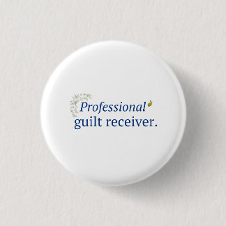 Professioneller Schuldempfänger-Button Button