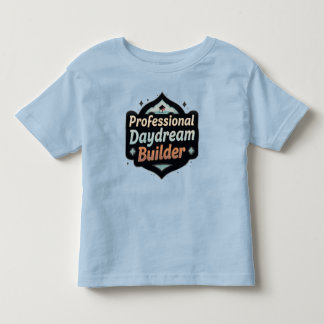 Professioneller Tagträumer Erbauer Lustige Träumer Kleinkind T-shirt
