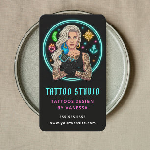 Professioneller Tätowierer Tattoo-Künstler Tattoo- Visitenkarte