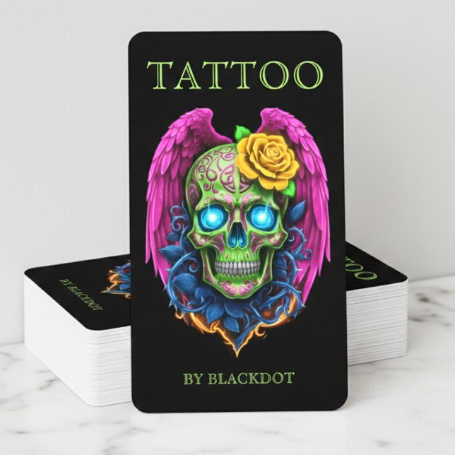 Professioneller Tätowierer Tattoo-Studio-QR-Code Visitenkarte (Von Creator hochgeladen)