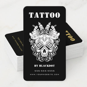 Professioneller Tätowierer Tattoo-Studio Tattoo-Sh Visitenkarte