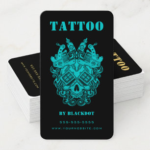 Professioneller Tätowierer Tattoo-Studio Tattoo-Sh Visitenkarte