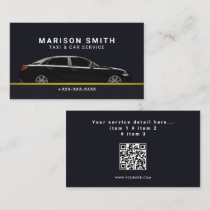 Professioneller Taxi-Service  Visitenkarte