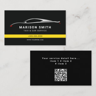 Professioneller Taxi-Service  Visitenkarte