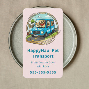 Professioneller Tiertransport Luxus-Pet-Shuttle Visitenkarte