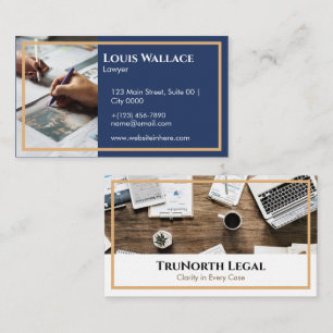 Professioneller TruNorth Legal Gold Anwalt Tiefes  Visitenkarte