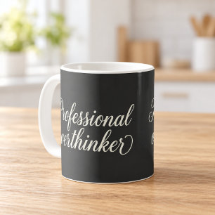 Professioneller Überdenker Elegantes Schrift-Mug Kaffeetasse