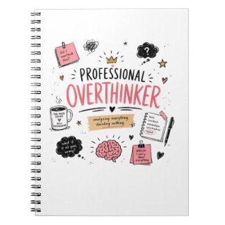 Professioneller Überdenker – Lustiges Notizbuch Notizblock