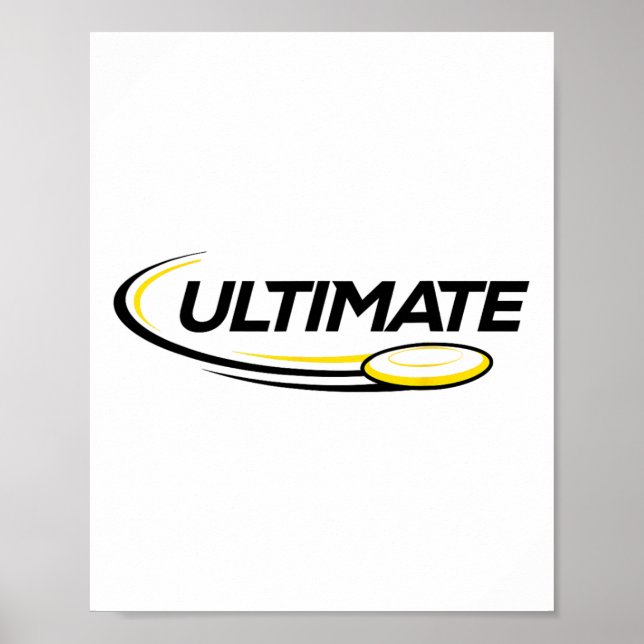 Professioneller Ultimate-Frisbee-Disc-Golf-Spieler Poster (Vorne)