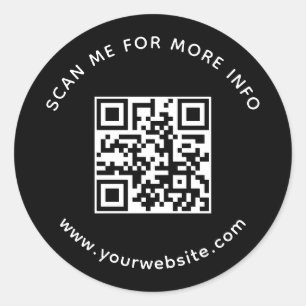 Professioneller Unternehmens-QR-Code Scannen Sie m Runder Aufkleber